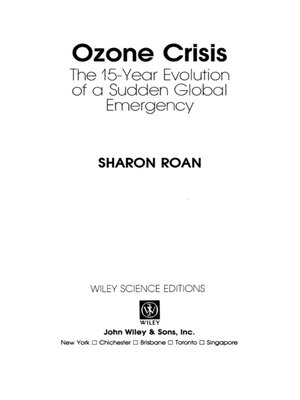 cover image of Ozone Crisis
